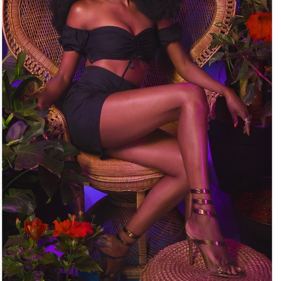 Back in stock Bronze wrap around strap heeled sandal also available in orange - Picture 7 of 13